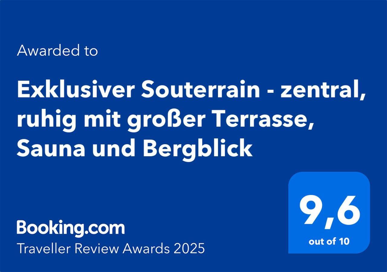 Exklusiver Souterrain - Zentral, Ruhig Mit Grosser Terrasse, Bergblick Und Privaten Sauna Zzgl Immenstadt im Allgäu Eksteriør bilde